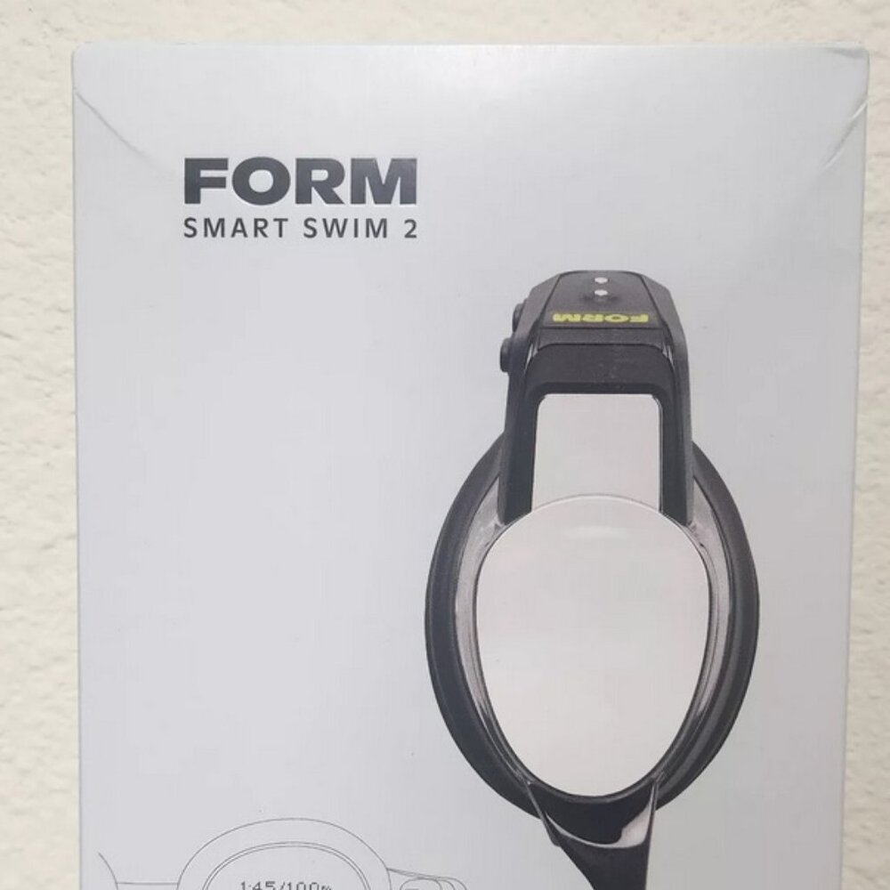 FORM Smart Swim 2 Goggles Black Yellow, For Swimming, Diving with LCD Stats